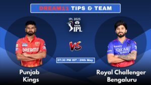 PBKS vs RCB Today’s Dream11 Fantasy Team