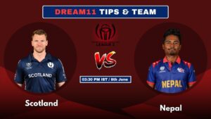 SCO VS NEP Today's Dream11 Fantasy Team