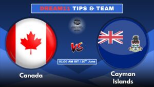 CAN vs CAY Today’s Dream11 Fantasy Team