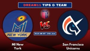 MI NY vs SFU Today’s Dream11 Fantasy Team