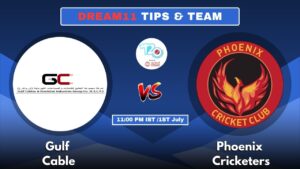 GUC vs PC Today’s Dream11 Fantasy Team