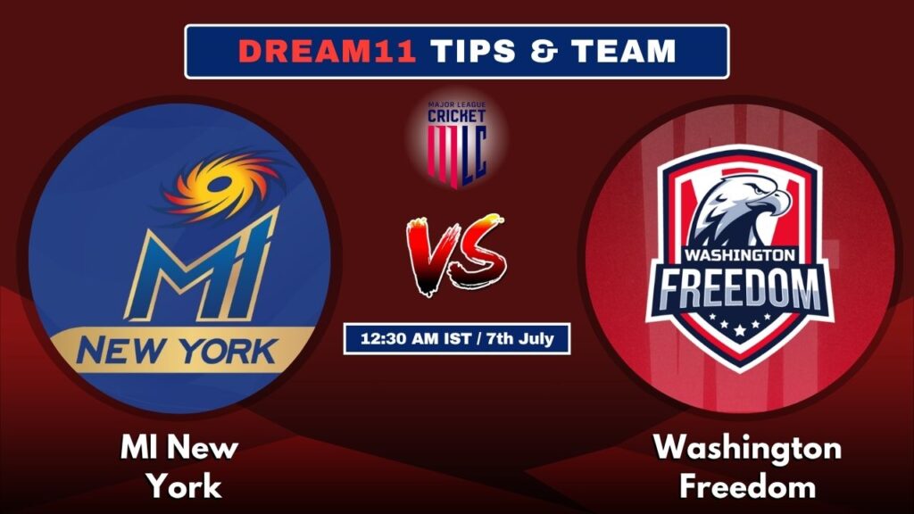 Game-Changing Dream11 Tips for MI NY vs WSF